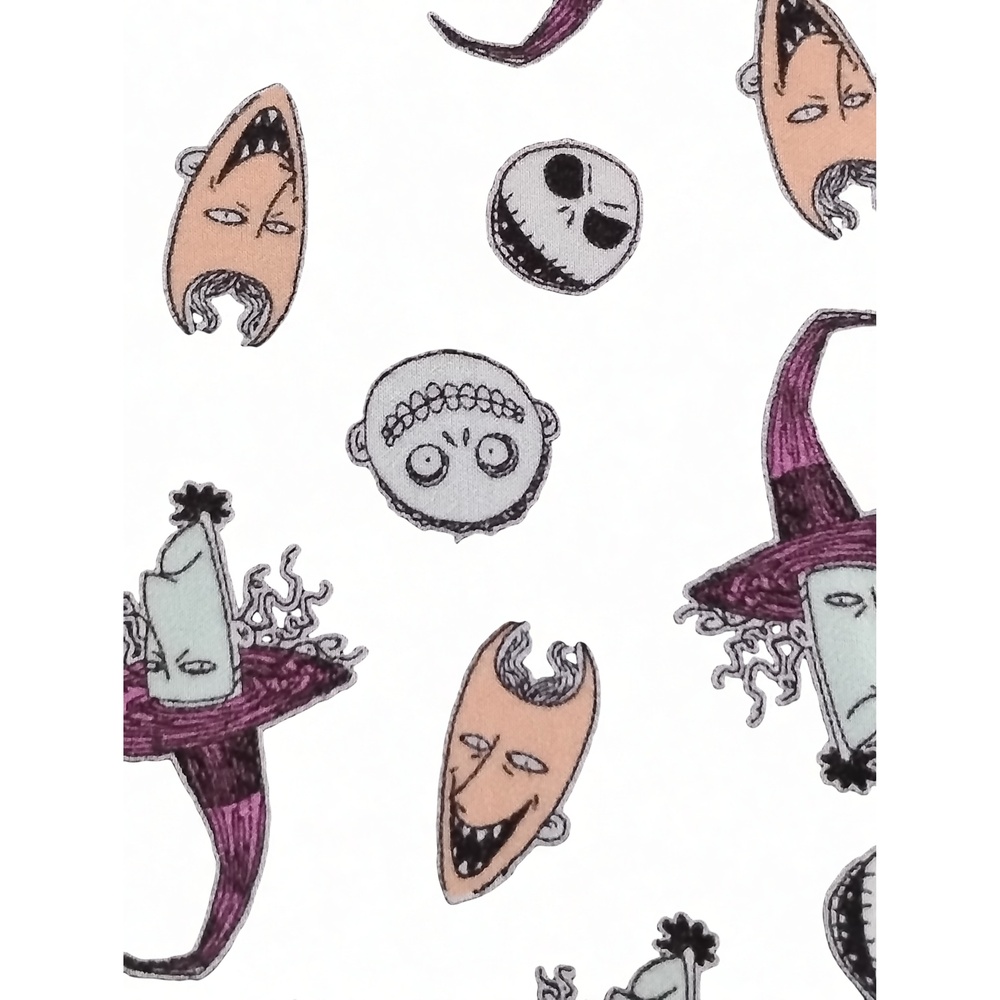 Disney Nightmare Before Christmas Shirt M Grunge Gorpcore Lock Shock Barrel Poly - Picture 3 of 7